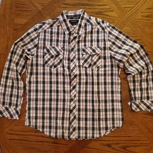 Adam Levine L long sleeve button down men's shirt